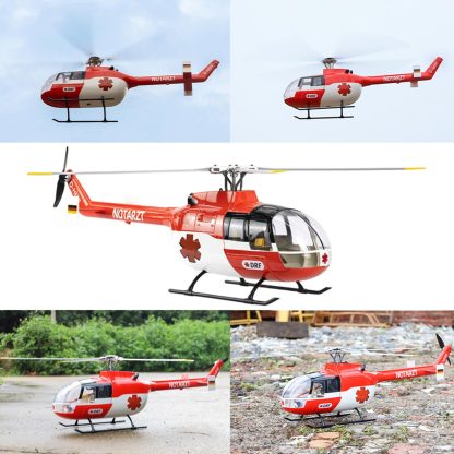 FLYWING BO105 470 Size Scale GPS RC Helicopter RTF H1 Flight Controller Brushless Motor-helloworld7