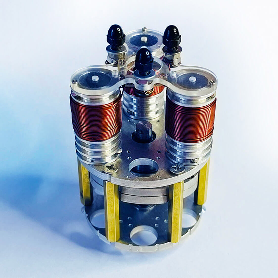 Mini Duke Axial Piston Electromagnetic Engine Model 3-Cylinder Brushless Motor RC Mod-helloworld7