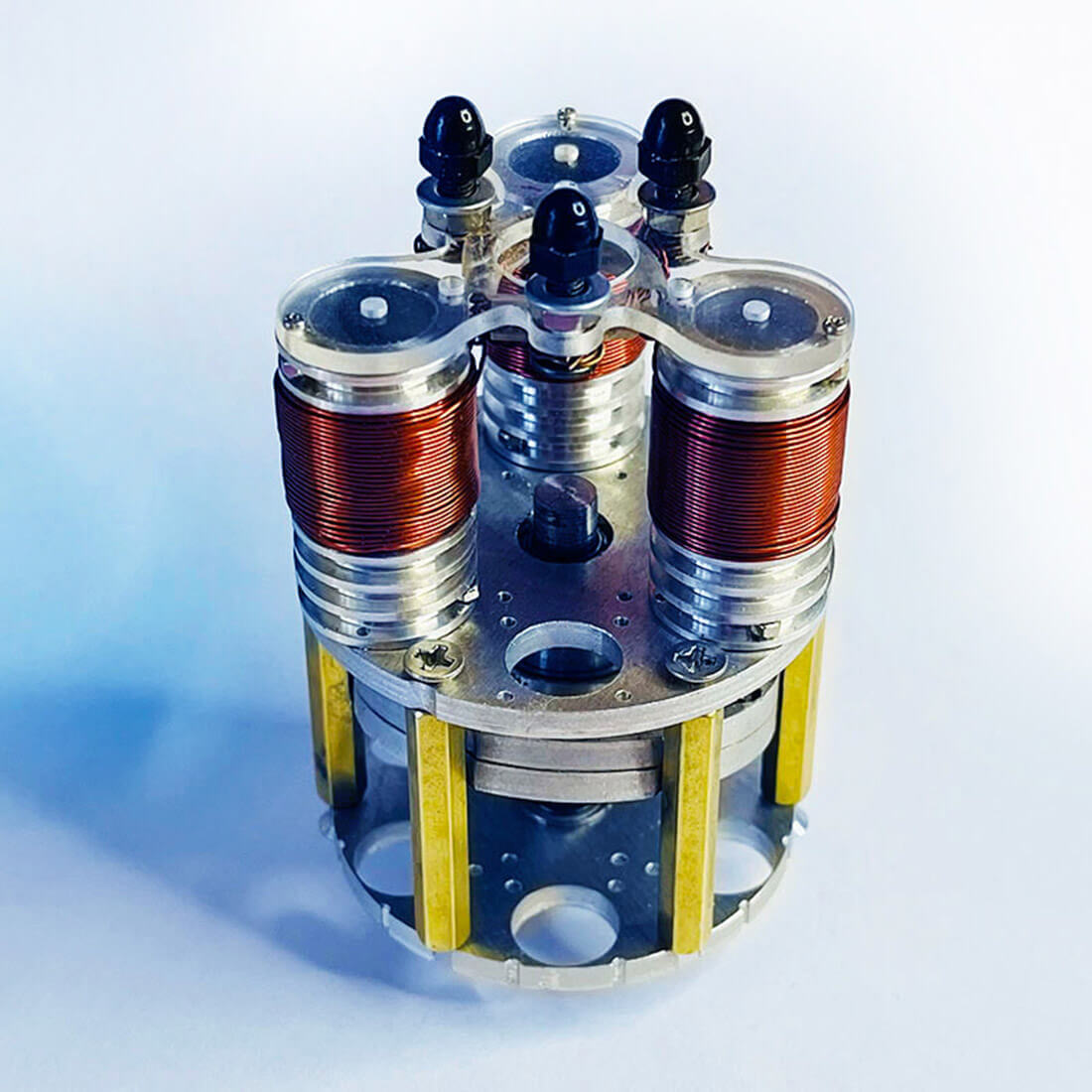 Mini Duke Axial Piston Electromagnetic Engine Model 3-Cylinder Brushless Motor RC Mod-helloworld7