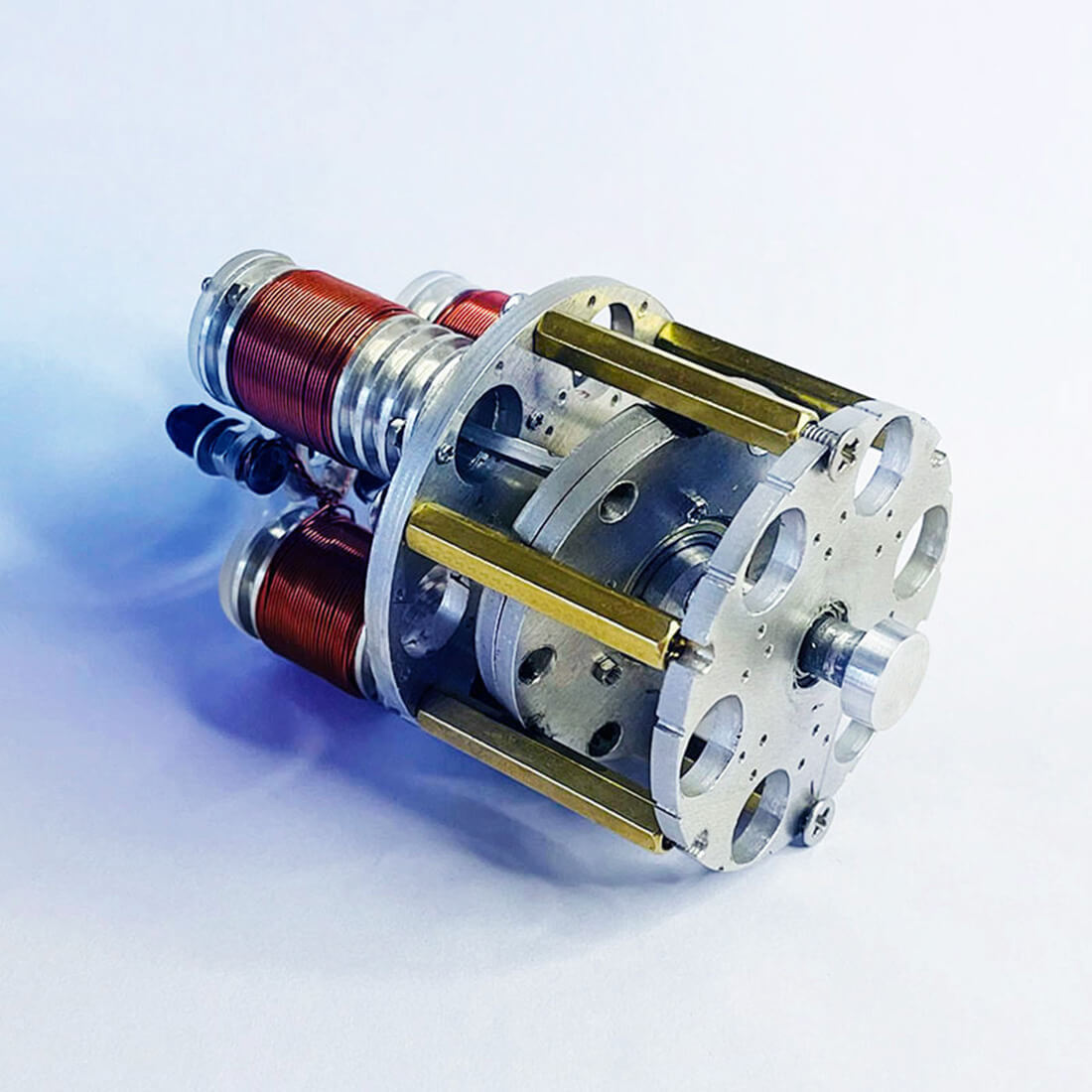 Mini Duke Axial Piston Electromagnetic Engine Model 3-Cylinder Brushless Motor RC Mod-helloworld7