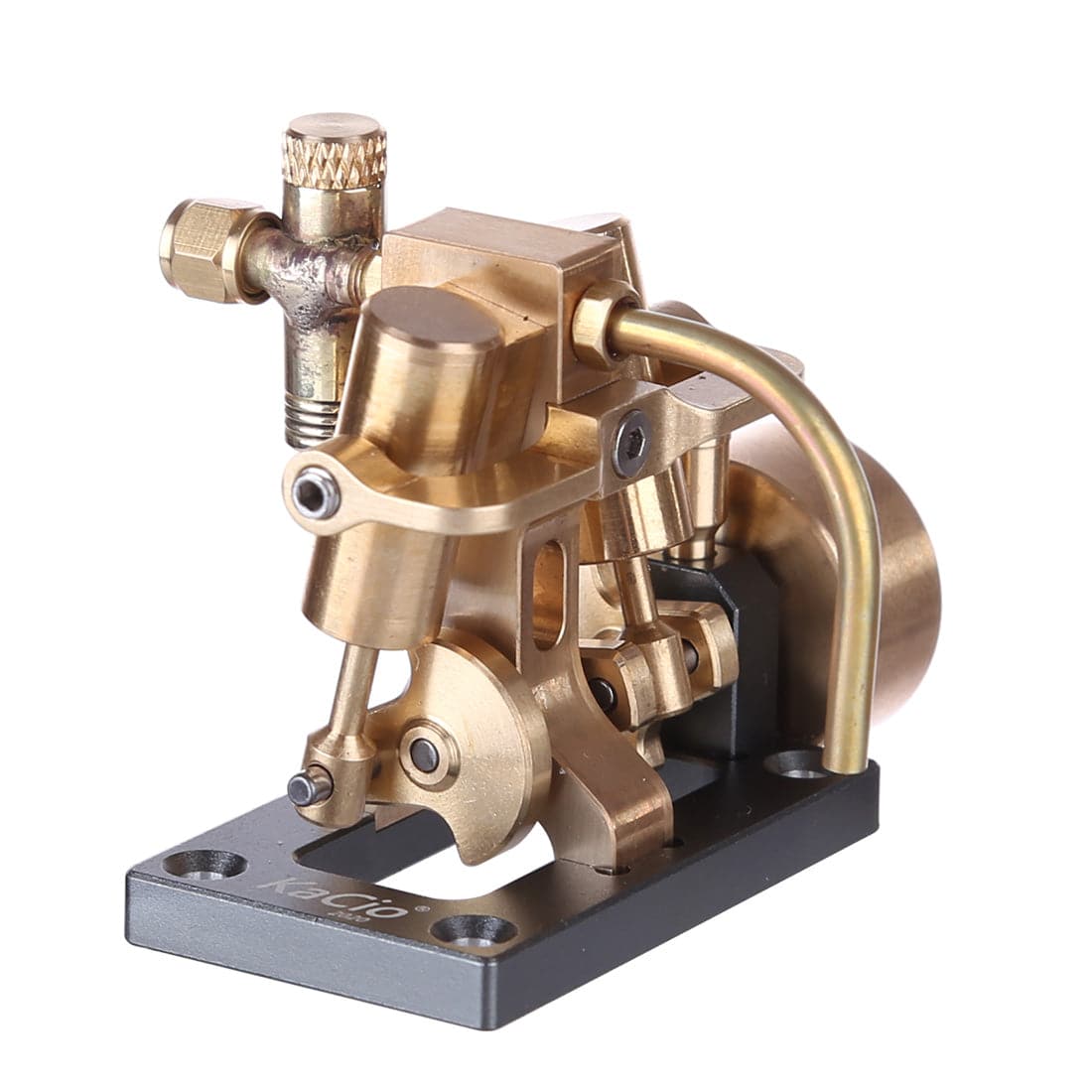 HelloWorld7-Mini Inline Double-cylinder Swing Steam Engine Model (without Boiler)