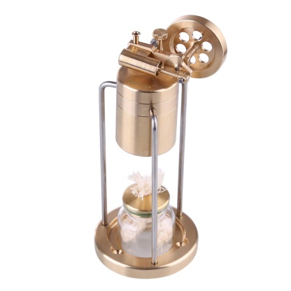 HelloWorld7-Microcosm Mini Live Steam Engine Brass Stirling Engine Model Science Education