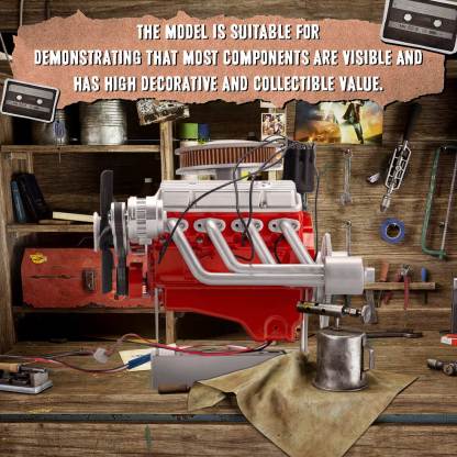 HelloWorld7-ENJOMOR 1/6 Scale Big Block V8 Engine Kits That Works Fully 3D Printed