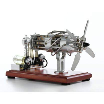 16 Cylinder Swash Plate Stirling Engine Model Dual Fuel Gas Generator Physics Experiment Toy-helloworld7