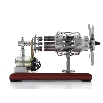 16 Cylinder Swash Plate Stirling Engine Model Dual Fuel Gas Generator Physics Experiment Toy-helloworld7