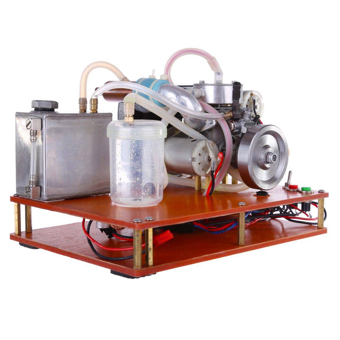 HelloWorld7-NIKKO Single Cylinder 2-stroke Gasoline Engine with  Water Cooling Radiator