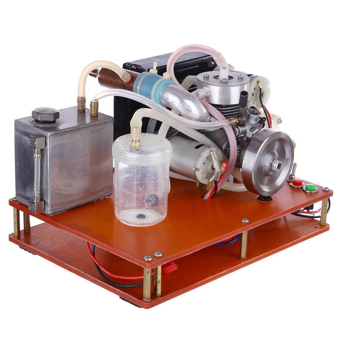 HelloWorld7-NIKKO Single Cylinder 2-stroke Gasoline Engine with  Water Cooling Radiator