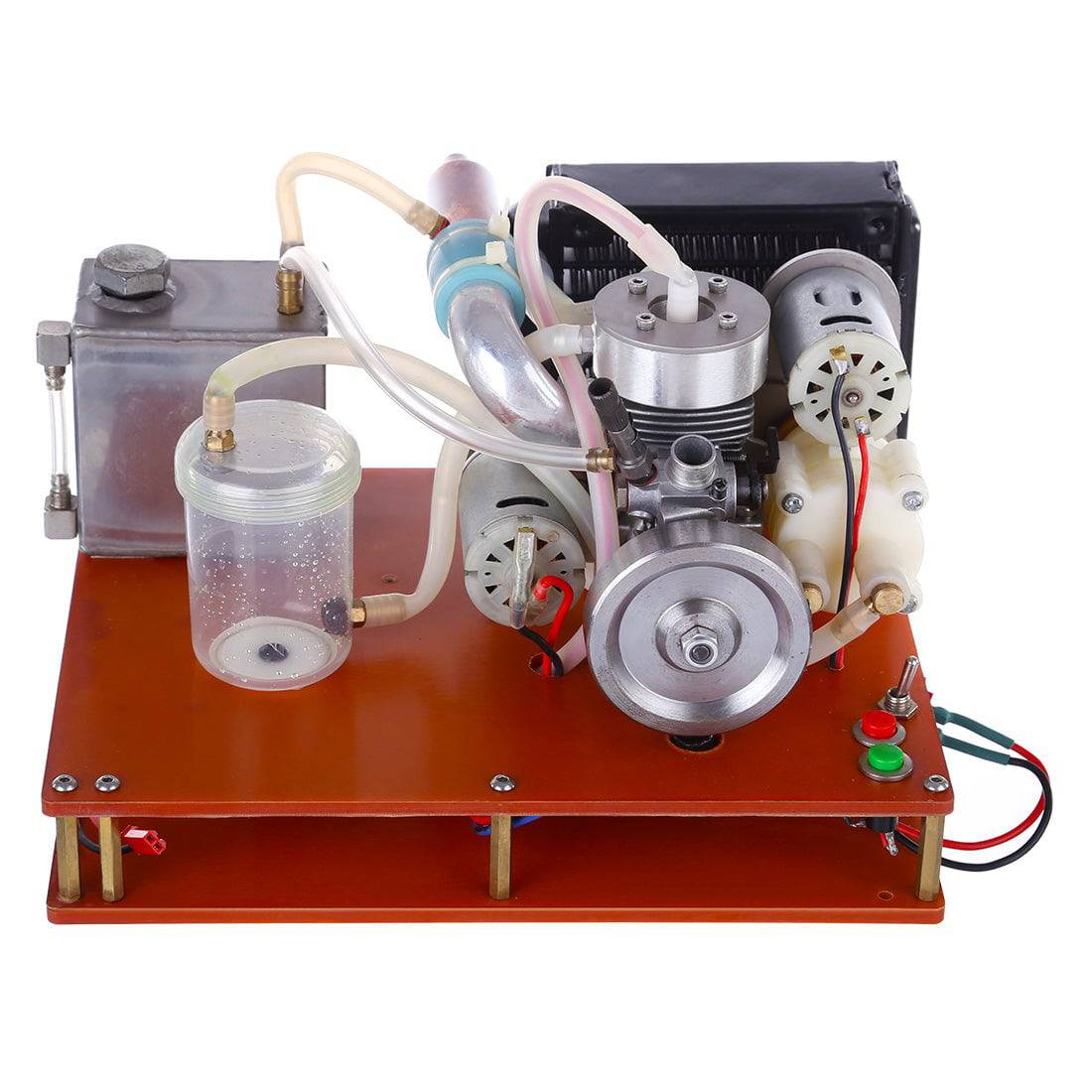 HelloWorld7-NIKKO Single Cylinder 2-stroke Gasoline Engine with  Water Cooling Radiator