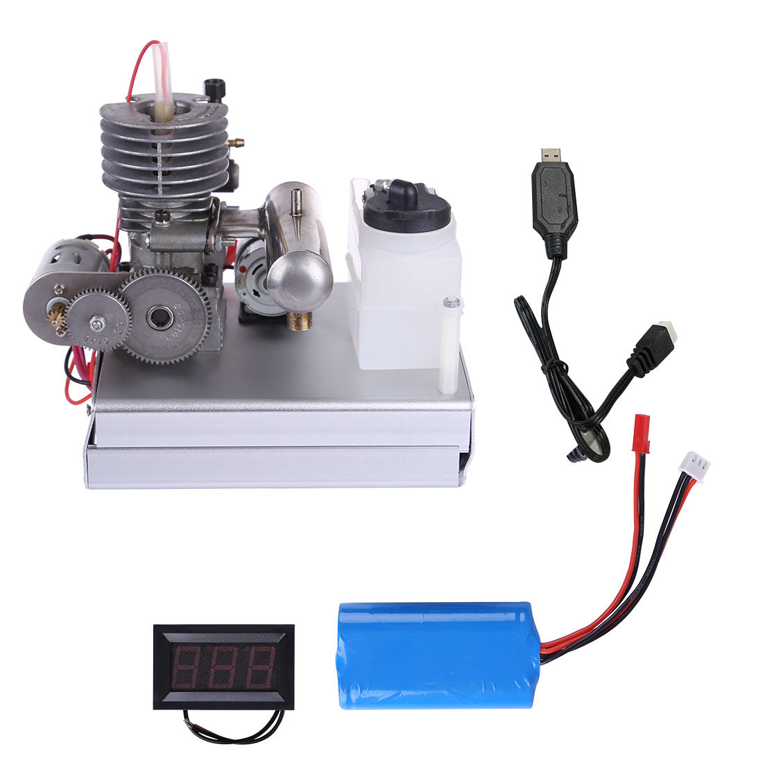Level 15 Methanol Engine Modified Gasoline Generator Model Kit DIY 12V Electric Start-helloworld7