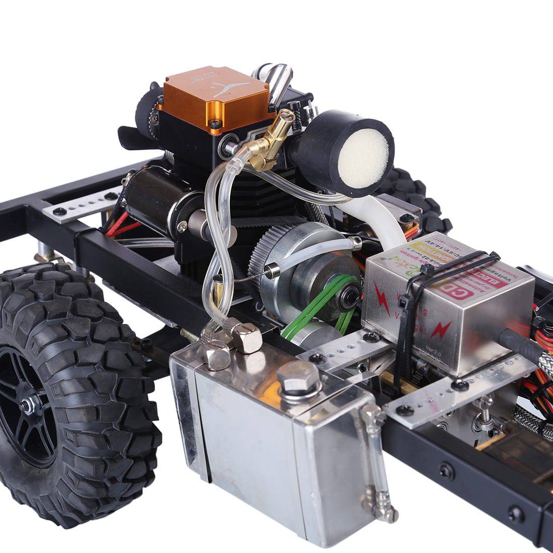 1/10 Scale Modified RC Car Chassis with TOYAN FS-S100G 4-Stroke Gasoline Engine One-Key Start