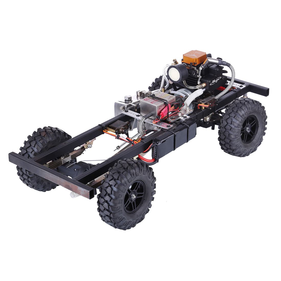 1/10 Scale Modified RC Car Chassis with TOYAN FS-S100G 4-Stroke Gasoline Engine One-Key Start