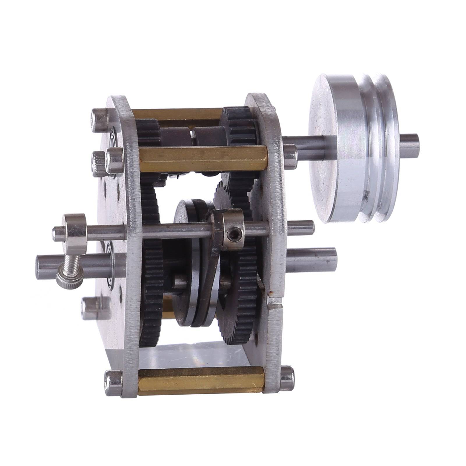 1/10 RC Car Metal Gearbox Transmission with Pulley for Toyan FS-S100 Reverse Neutral Forward-helloworld7