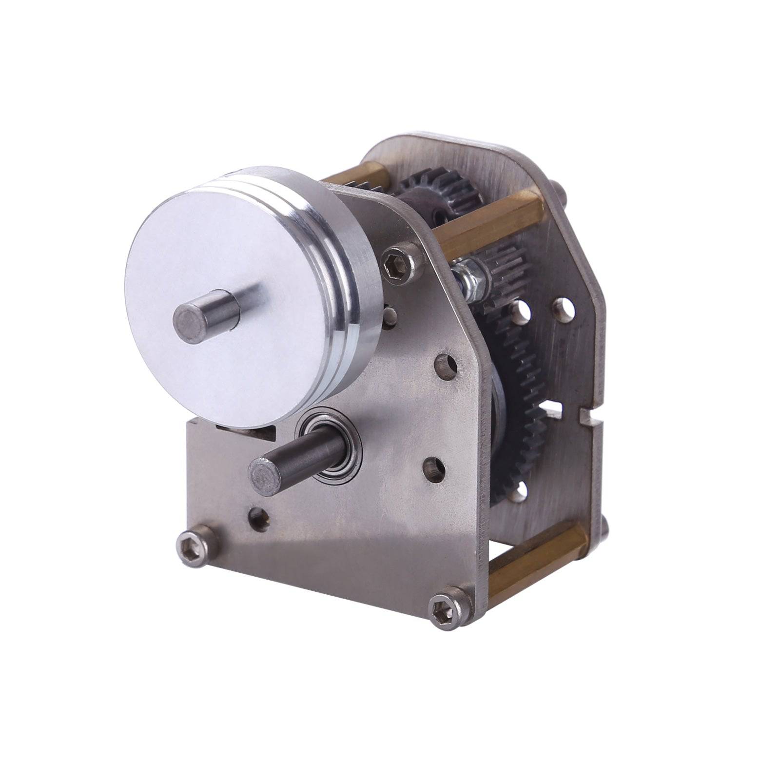 1/10 RC Car Metal Gearbox Transmission with Pulley for Toyan FS-S100 Reverse Neutral Forward-helloworld7