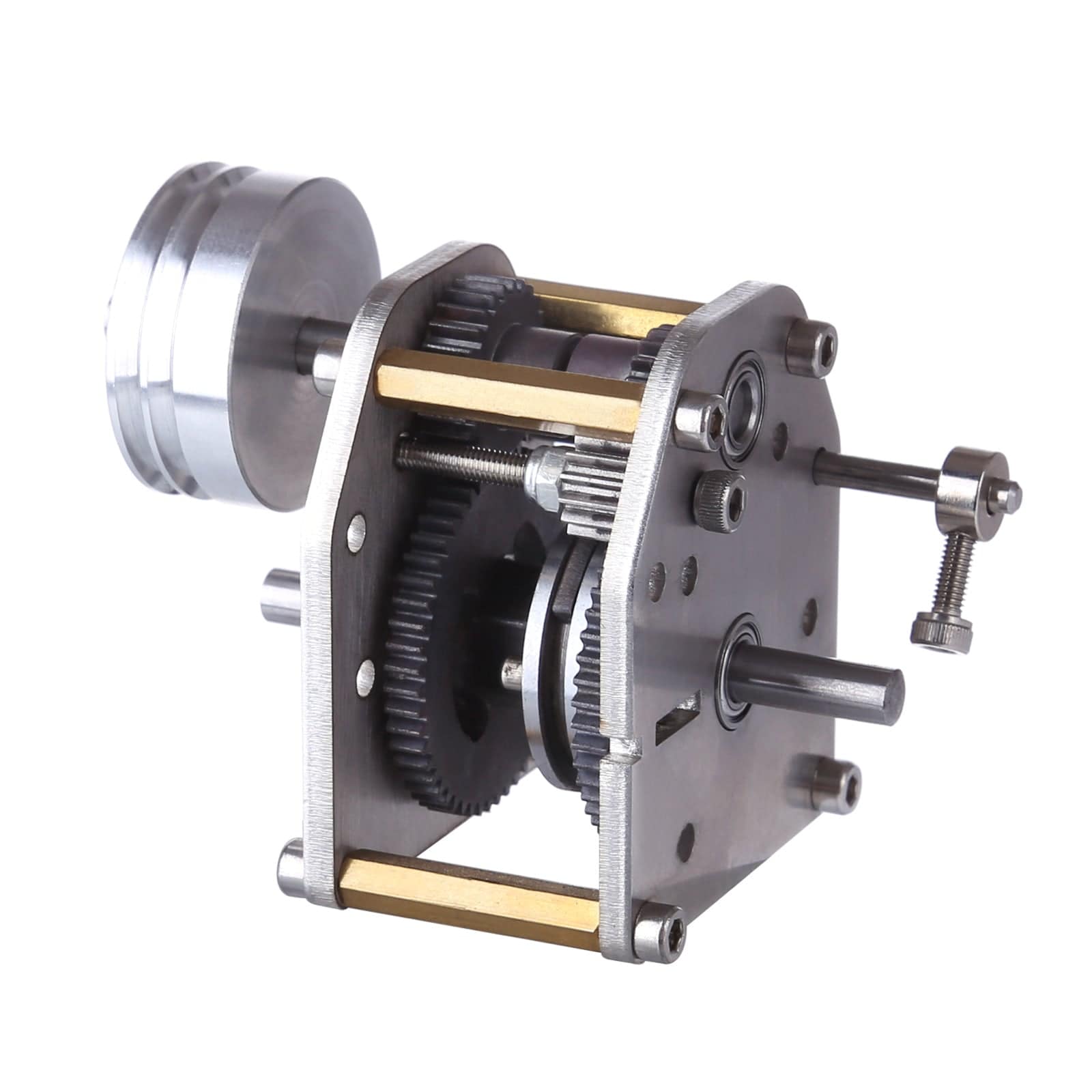 1/10 RC Car Metal Gearbox Transmission with Pulley for Toyan FS-S100 Reverse Neutral Forward-helloworld7