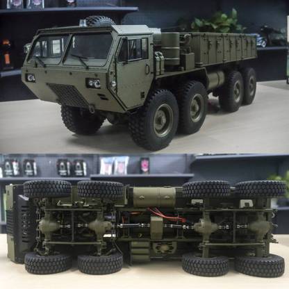 HelloWorld7-HG 1/12 Scale 8x8 RC Military Truck All-Terrain Off-Road Vehicle KIT