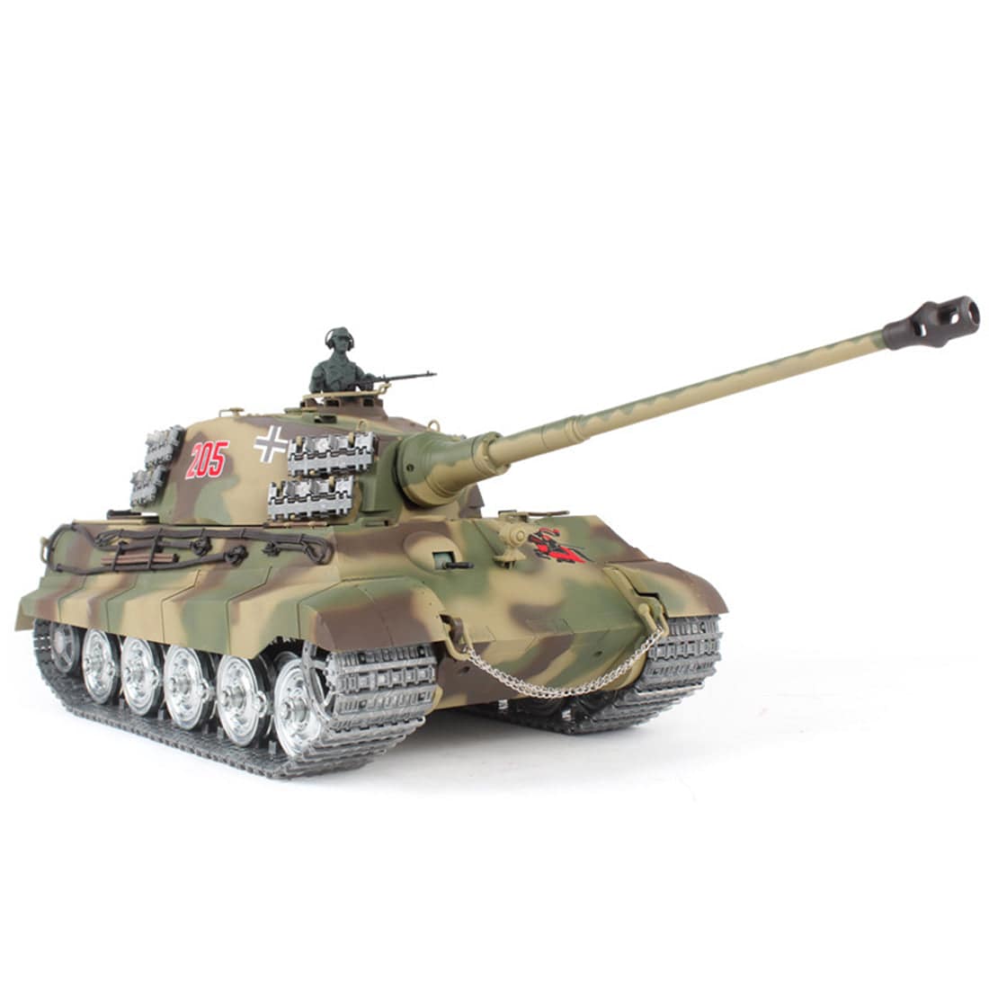 1/16 Scale RC Tiger King Heavy Tank Ultimate Metal Edition with Sound Smoke IR Battle System-helloworld7
