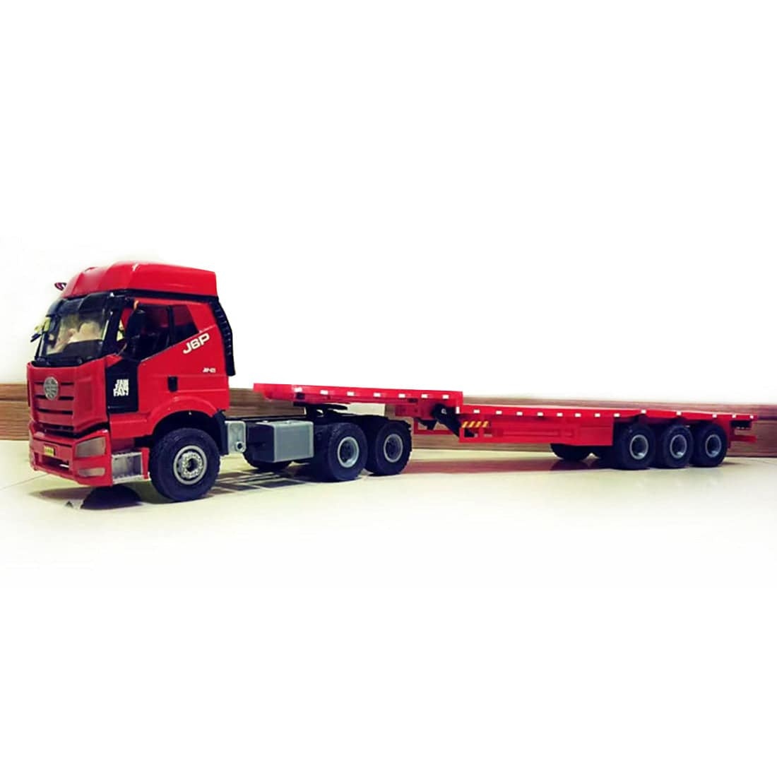 1/24 Scale RC Tow Truck RTR with Detachable Flatbed Trailer Heavy Duty Metal Tractor Truck 2.4G