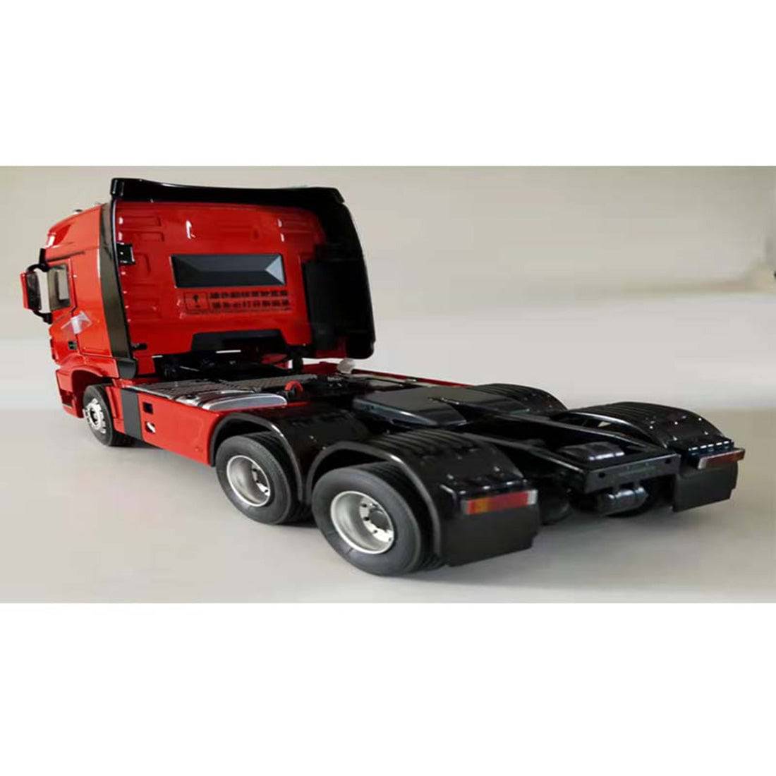 1/24 Scale RC Truck and Detachable Flatbed Trailer RTR Heavy Duty Alloy Tow Tractor Model with 2 Speed Gearbox