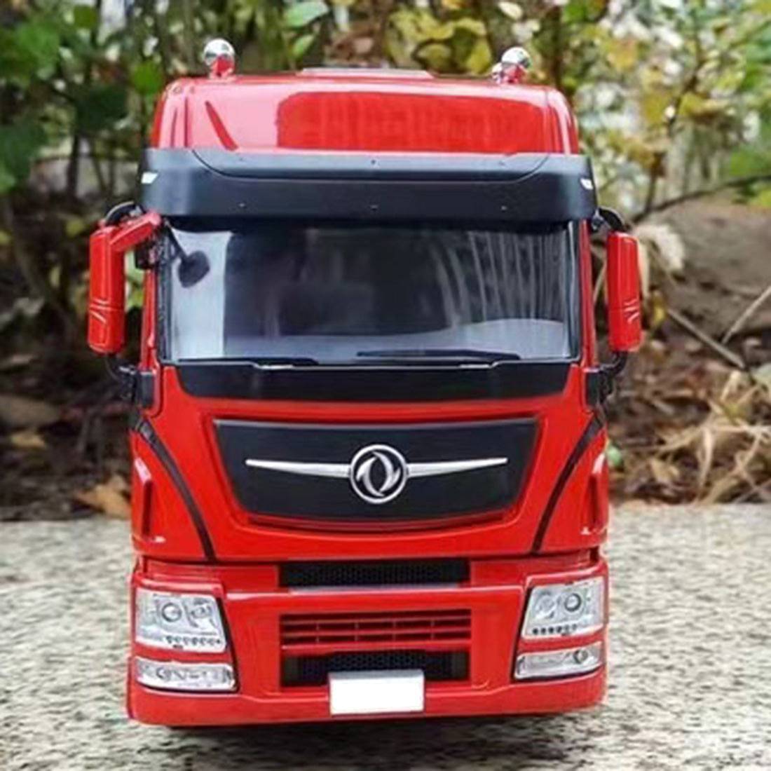 1/24 Scale RC Truck and Detachable Flatbed Trailer RTR Heavy Duty Alloy Tow Tractor Model with 2 Speed Gearbox