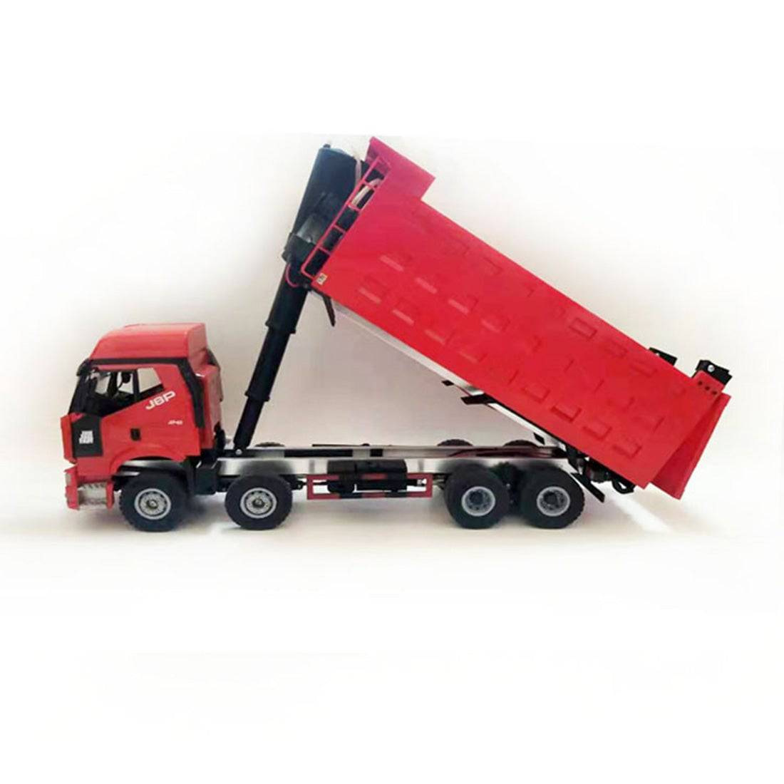 1/24 Scale RC Dump Truck RTR Heavy Duty 8x4 with Hydraulic Lift Full Metal Chassis 2-Speed Gearbox