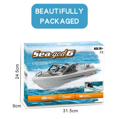 RC Rescue Boat 1/32 Scale RTR Remote Control Boat for Pools and Lakes 2.4Ghz Watercraft with Low Battery Alarm and Capsize Recovery for Adults and Kids-helloworld7