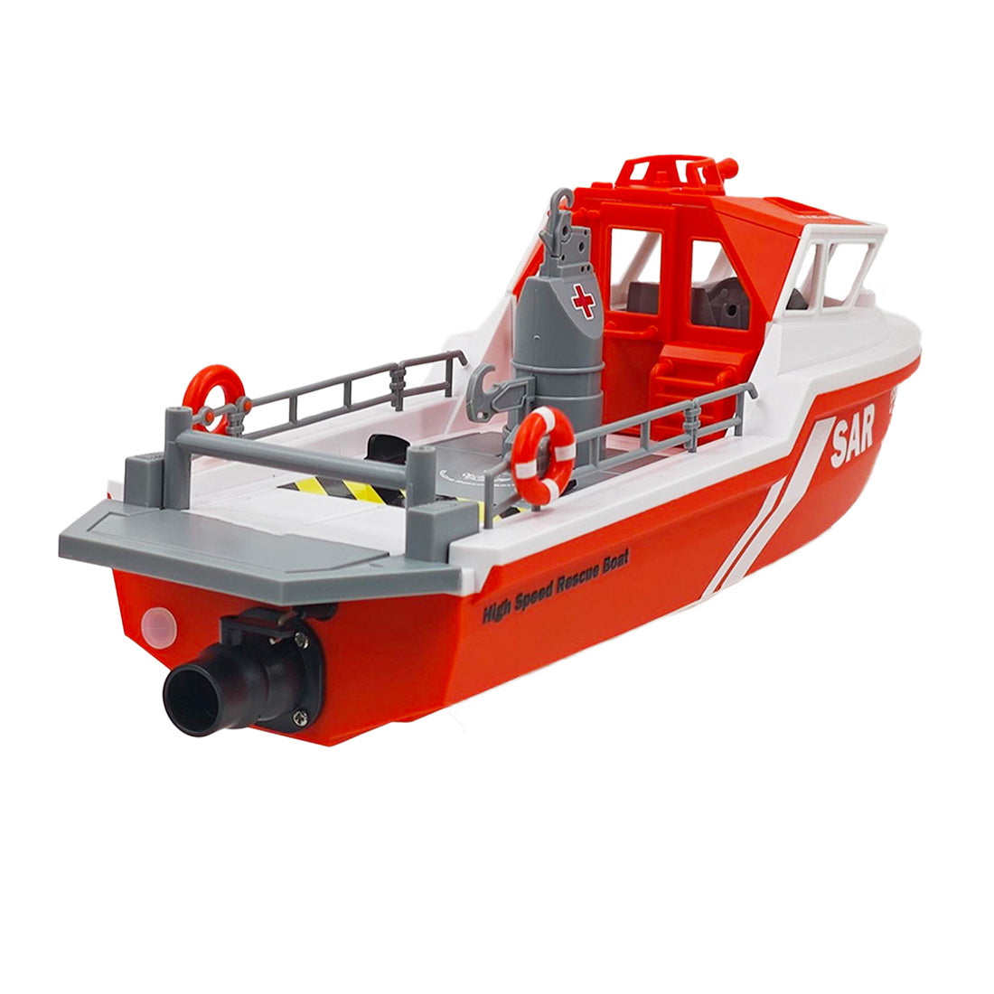 RC Rescue Boat 1/32 Scale RTR Remote Control Boat for Pools and Lakes 2.4Ghz Watercraft with Low Battery Alarm and Capsize Recovery for Adults and Kids-helloworld7
