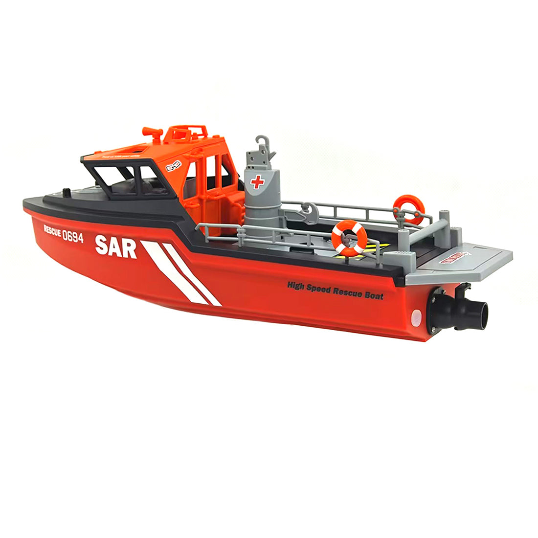 RC Rescue Boat 1/32 Scale RTR Remote Control Boat for Pools and Lakes 2.4Ghz Watercraft with Low Battery Alarm and Capsize Recovery for Adults and Kids-helloworld7
