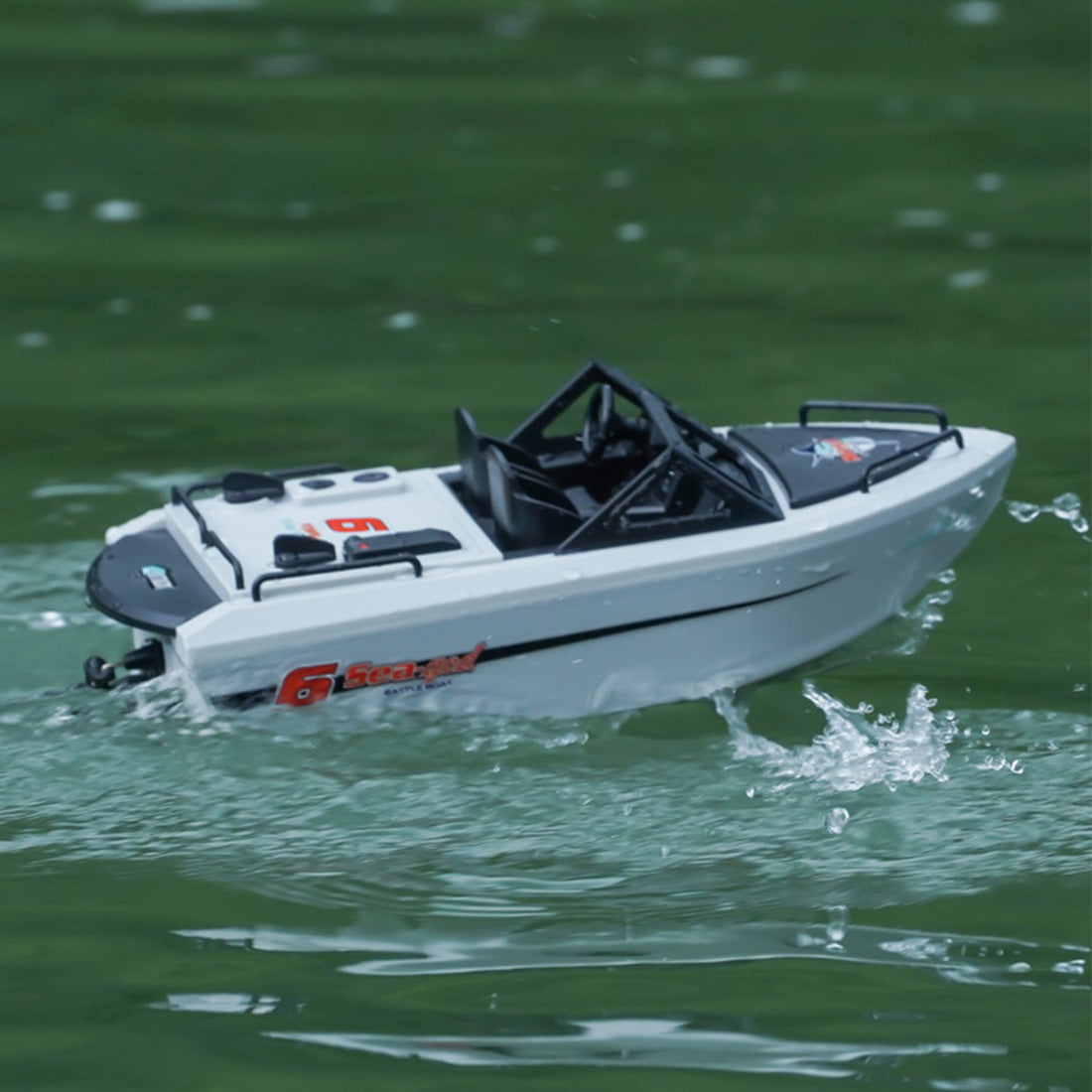 RC Rescue Boat 1/32 Scale RTR Remote Control Boat for Pools and Lakes 2.4Ghz Watercraft with Low Battery Alarm and Capsize Recovery for Adults and Kids-helloworld7