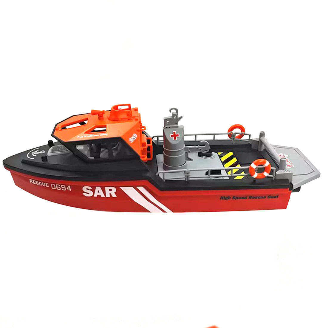 RC Rescue Boat 1/32 Scale RTR Remote Control Boat for Pools and Lakes 2.4Ghz Watercraft with Low Battery Alarm and Capsize Recovery for Adults and Kids-helloworld7