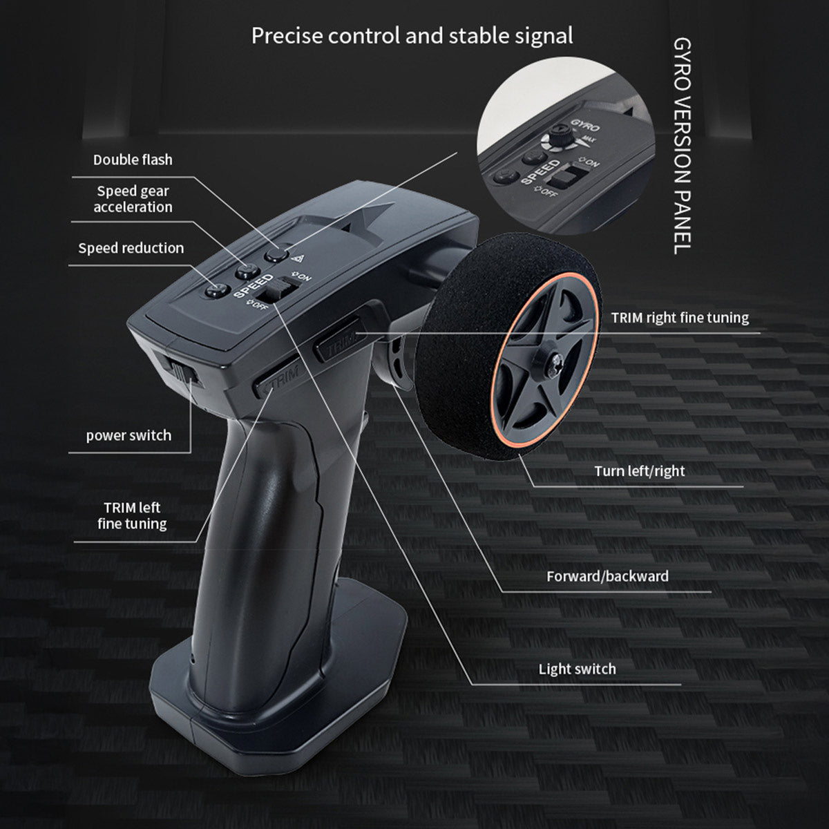 1/43 Scale Mini RC Drift Car 4WD High Speed 2.4G Full Proportional Desk Racing Vehicle for Indoor Fun-helloworld7