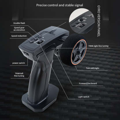 1/43 Scale Mini RC Drift Car 4WD High Speed 2.4G Full Proportional Desk Racing Vehicle for Indoor Fun-helloworld7