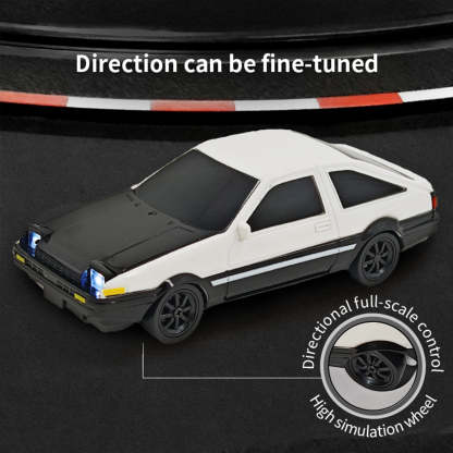 1/43 Scale Mini RC Drift Car 4WD High Speed 2.4G Full Proportional Desk Racing Vehicle for Indoor Fun-helloworld7