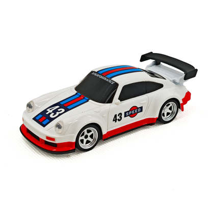 1/43 Scale Mini RC Drift Car 4WD High Speed 2.4G Full Proportional Desk Racing Vehicle for Indoor Fun-helloworld7