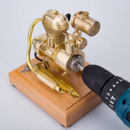 R27 1.6cc Miniature Vertical OHV 4 Stroke Motorcycle Engine Model Gift-helloworld7