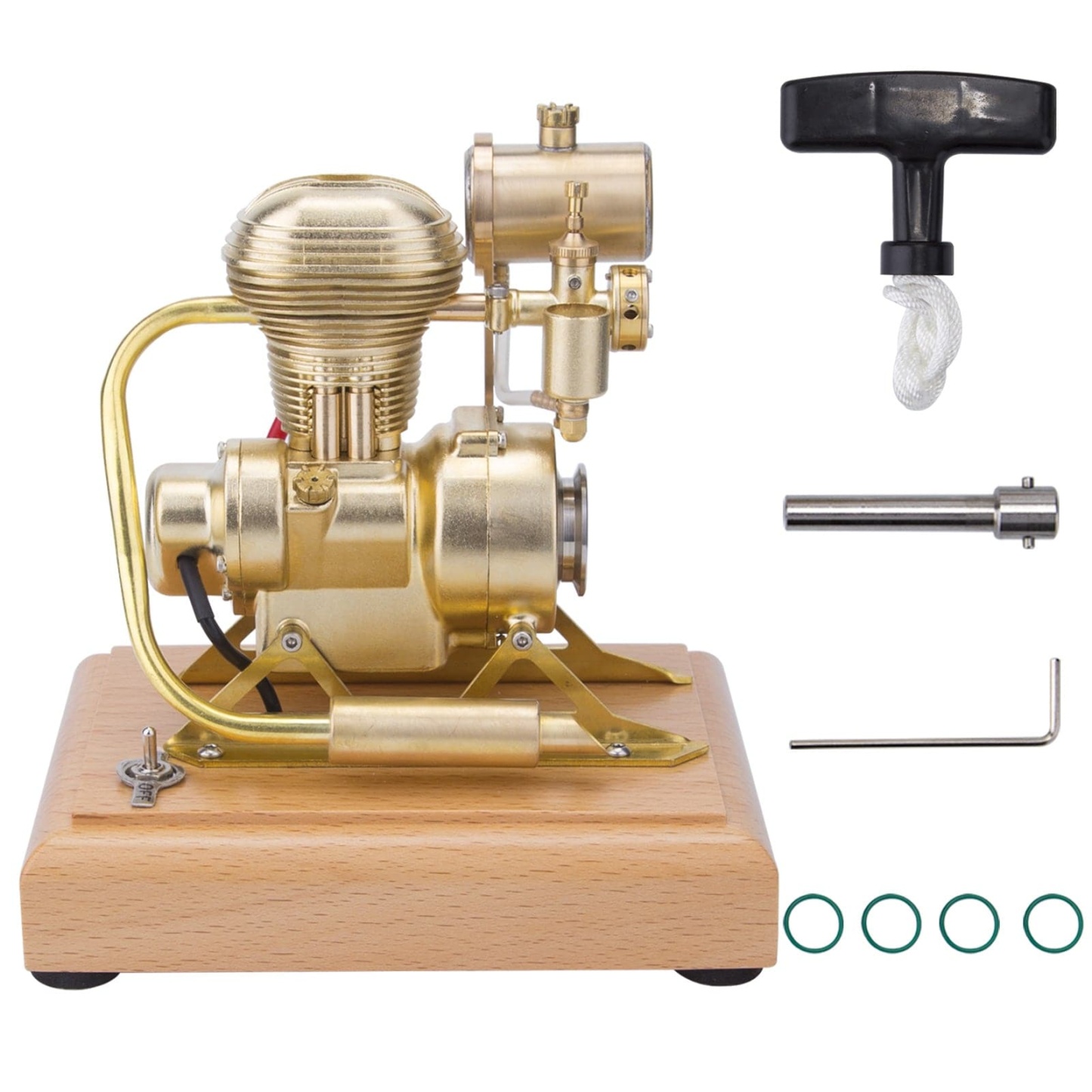 R27 1.6cc Miniature Vertical OHV 4 Stroke Motorcycle Engine Model Gift-helloworld7