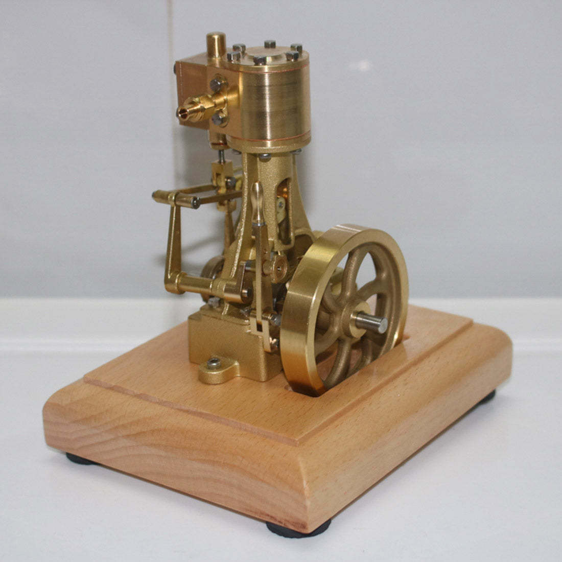 HelloWorld7-1.85CC Single-cylinder Double Acting Vertical Steam Engine with 200ml Boiler Model