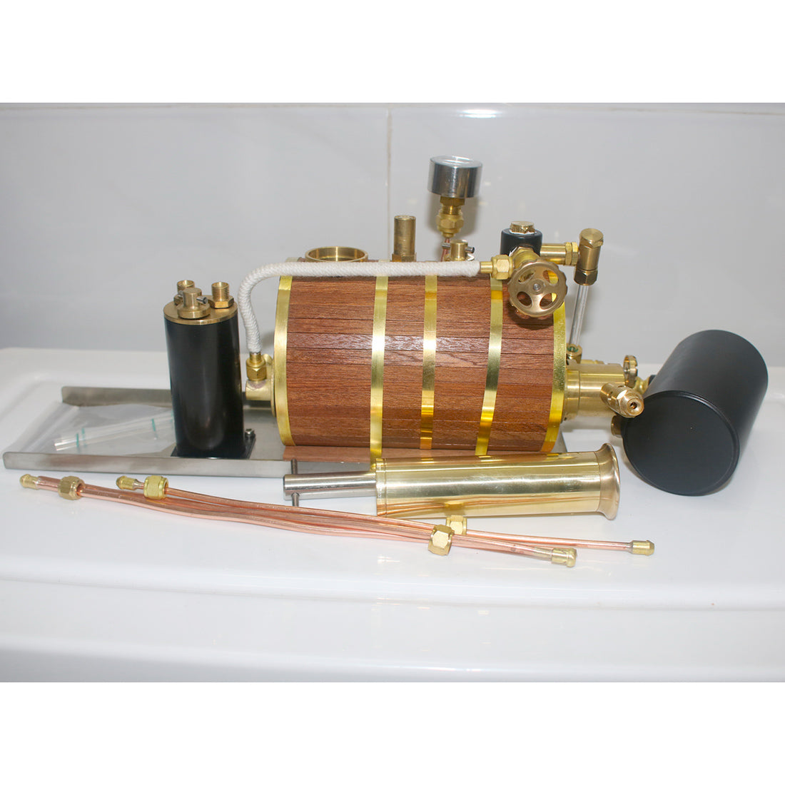 HelloWorld7-Model Steam Boiler kit 200ml for Steam Engines Model Steam Boats