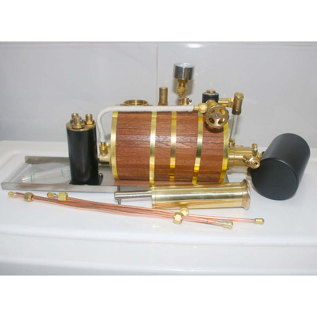 HelloWorld7-Model Steam Boiler kit 200ml for Steam Engines Model Steam Boats