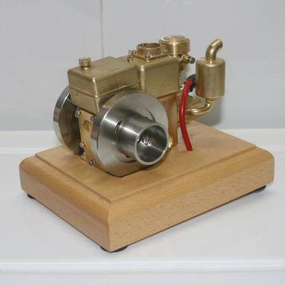 M26 1.9cc Mini 4-Stroke Gasoline Engine Model Water-Cooled Old Tractor Motor Brass Desktop Gift-helloworld7