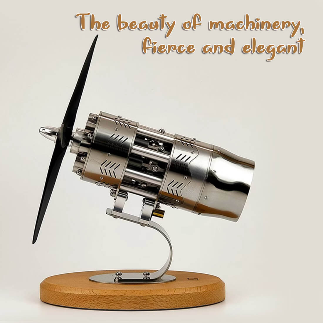 HelloWorld7-16 Cylinder Swashplate Stirling Engine Model Aircraft Engine Mechanical Toy 16stl-2.0