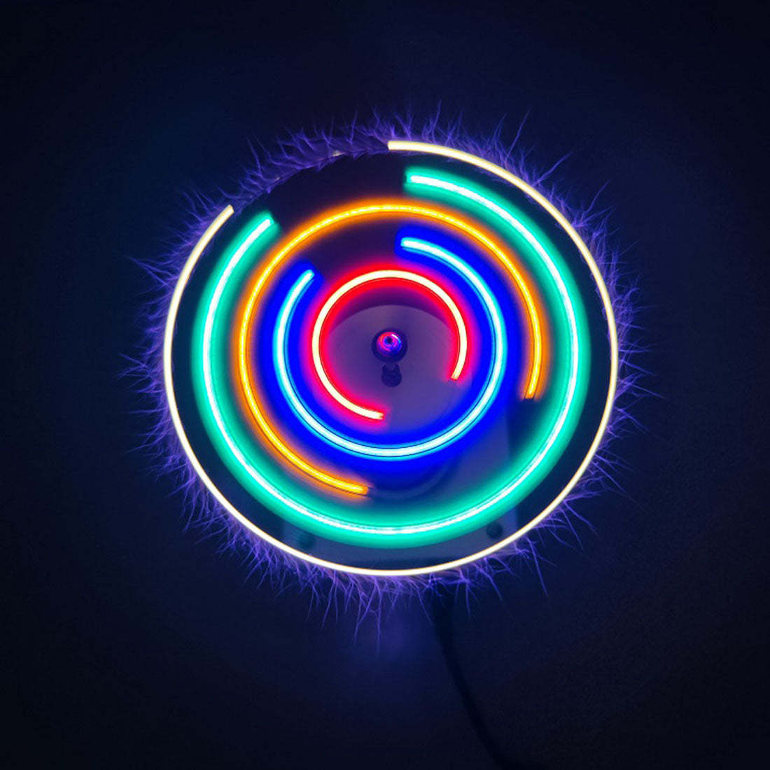 HelloWorld7-18cm PLLSSTC Tesla Coil Spaced Lighting Experimental for Physical Class