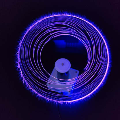 HelloWorld7-18cm PLLSSTC Tesla Coil Spaced Lighting Experimental for Physical Class