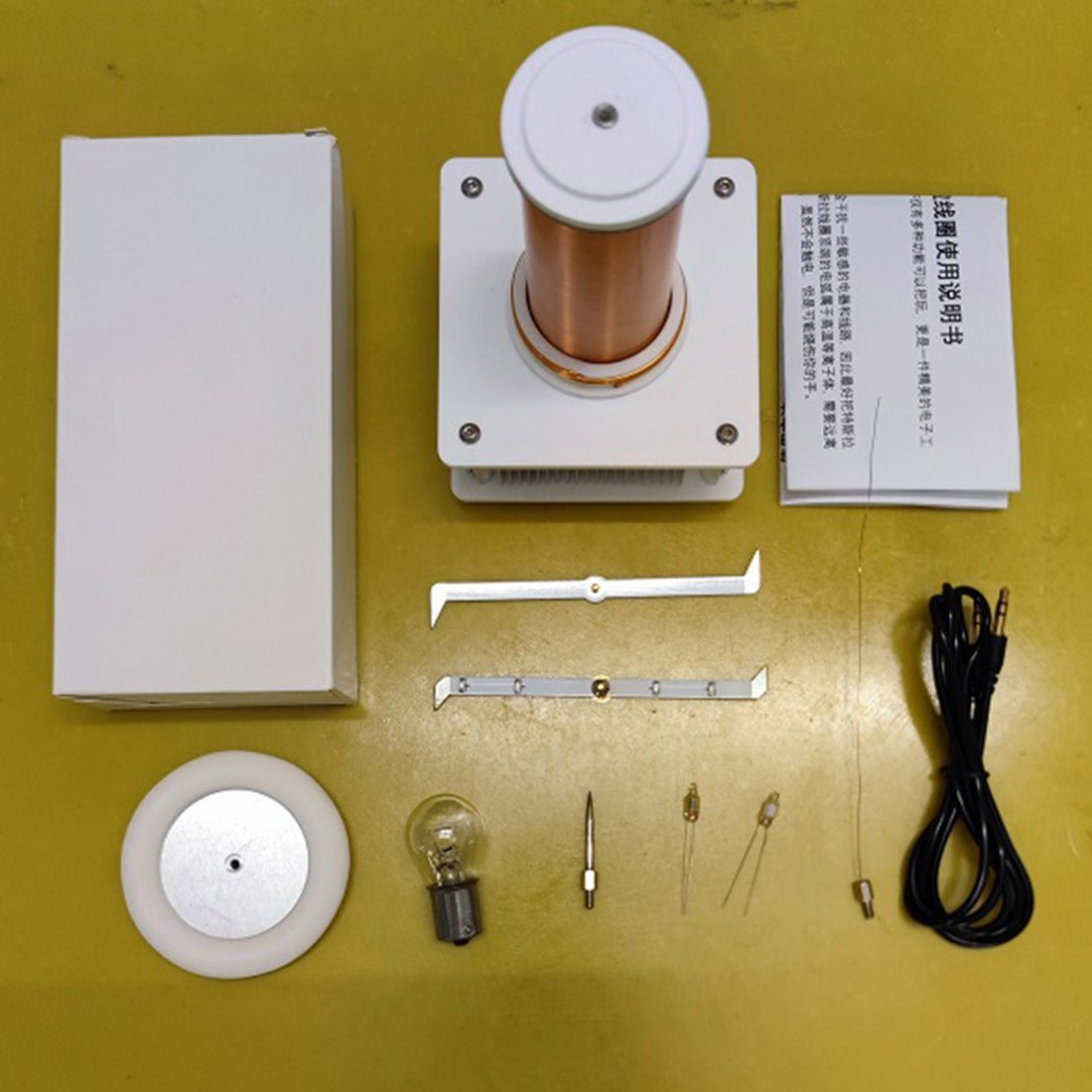 HelloWorld7-18cm PLLSSTC Tesla Coil Spaced Lighting Experimental for Physical Class