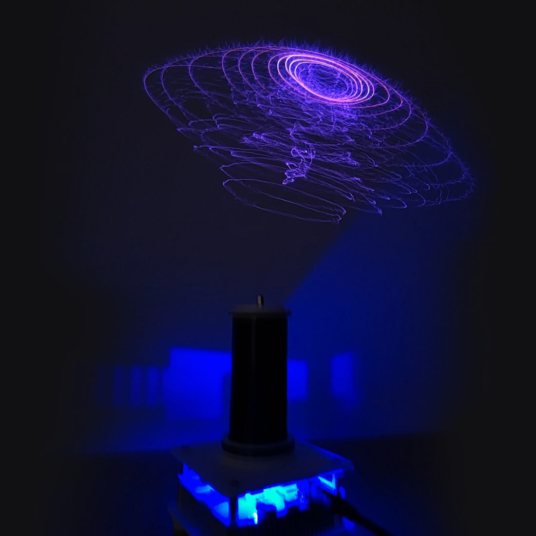 HelloWorld7-18cm PLLSSTC Tesla Coil Spaced Lighting Experimental for Physical Class