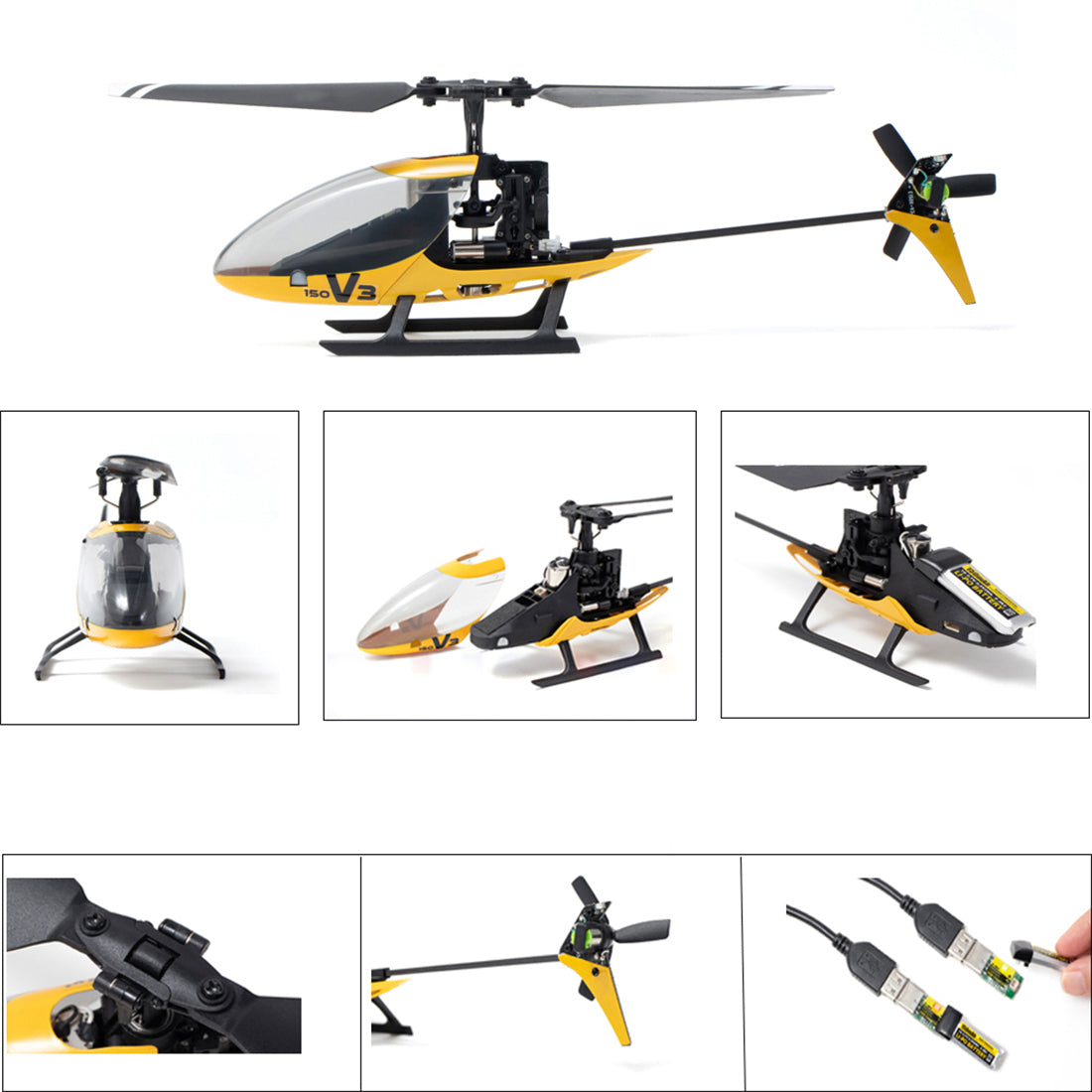 HelloWorld7-2.4G 5CH 6-Axis Gyroscope Mini RC Helicopter Aircraft Model-RTF