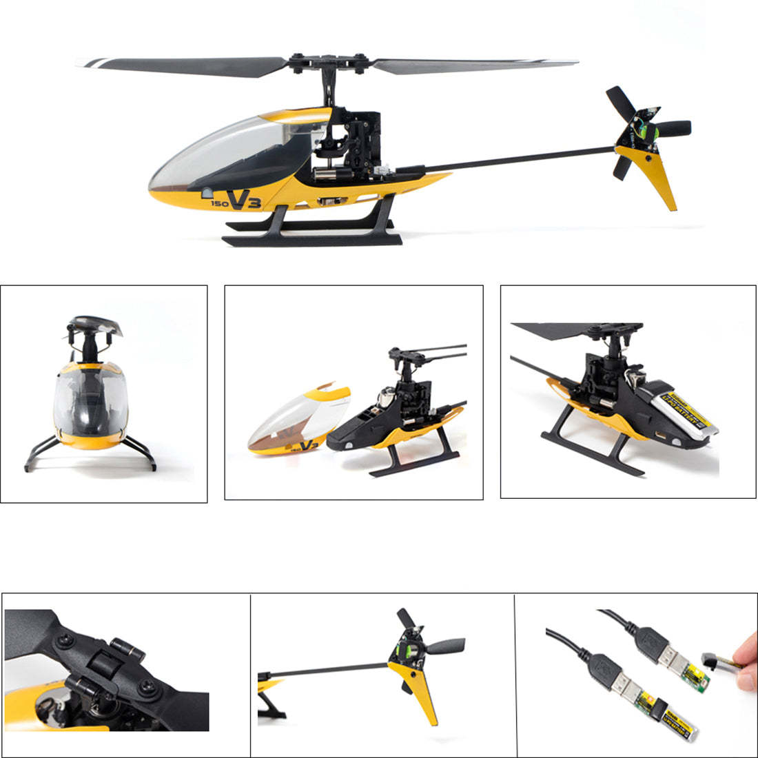 HelloWorld7-2.4G 5CH 6-Axis Gyroscope Mini RC Helicopter Aircraft Model-RTF