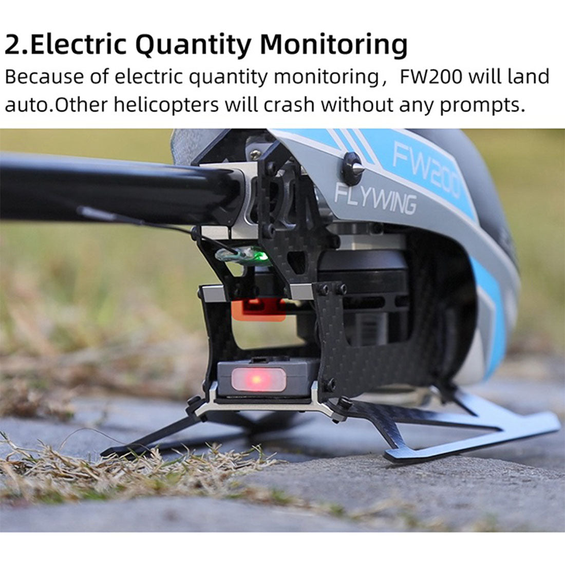 FW200 6CH GPS Direct Drive Brushless 3D RC Helicopter RTF with Optical Flow-helloworld7