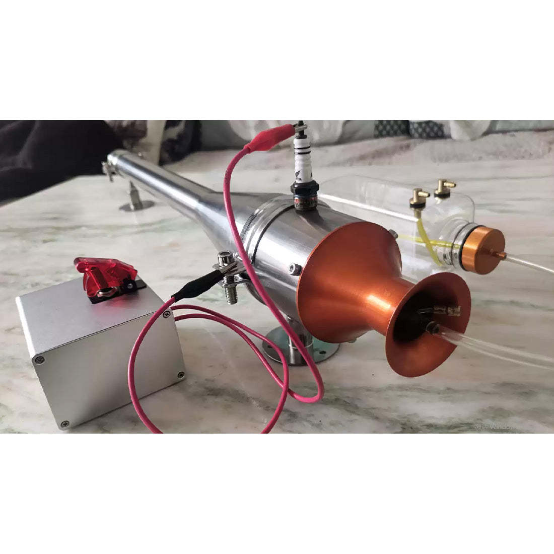 HelloWorld7-2000g Thrust Gasoline Pulsejet Engine Internal Combustion Model RTR 38cm