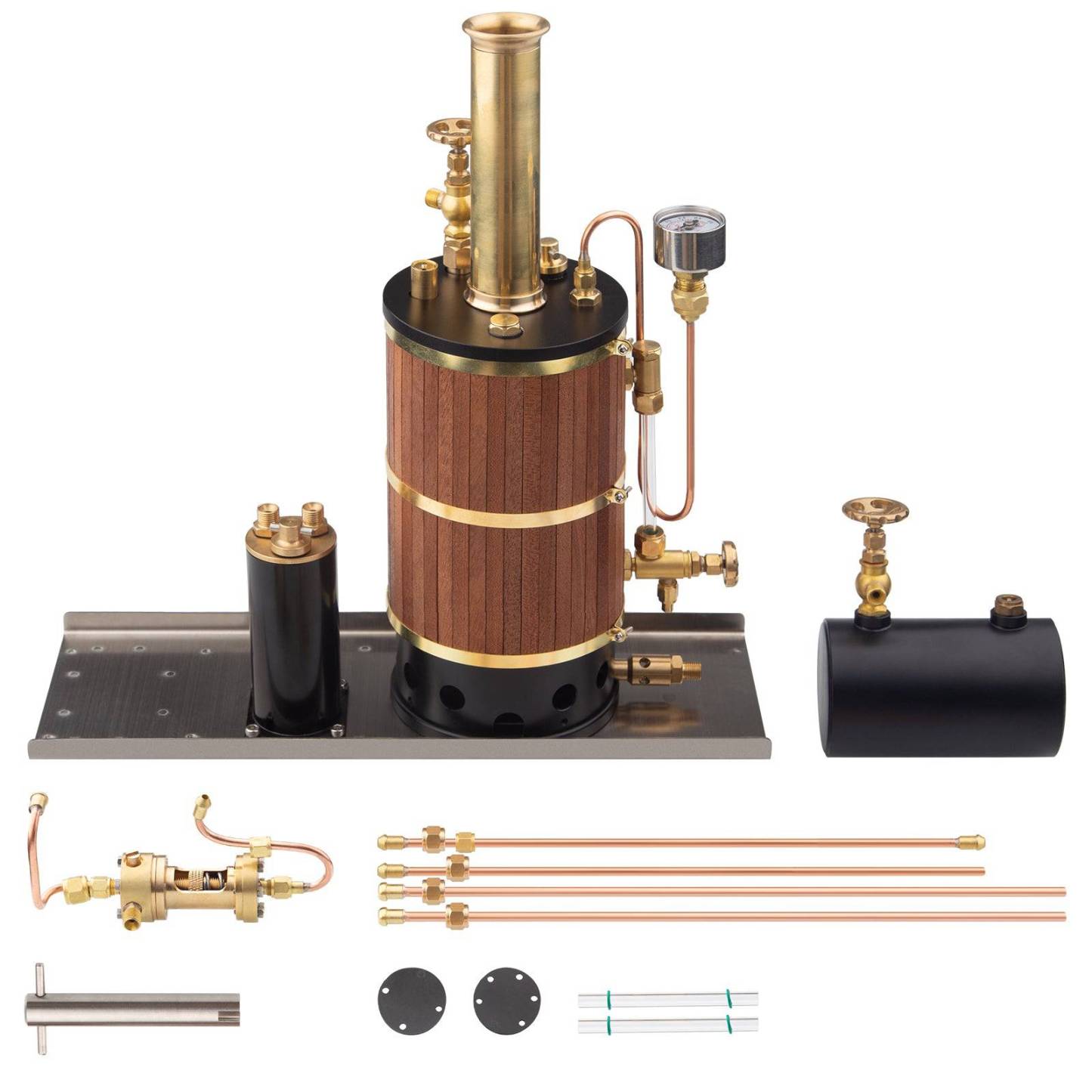 HelloWorld7-230ML Vertical Steam Boiler Model for Ship Marine Steam Engine Model