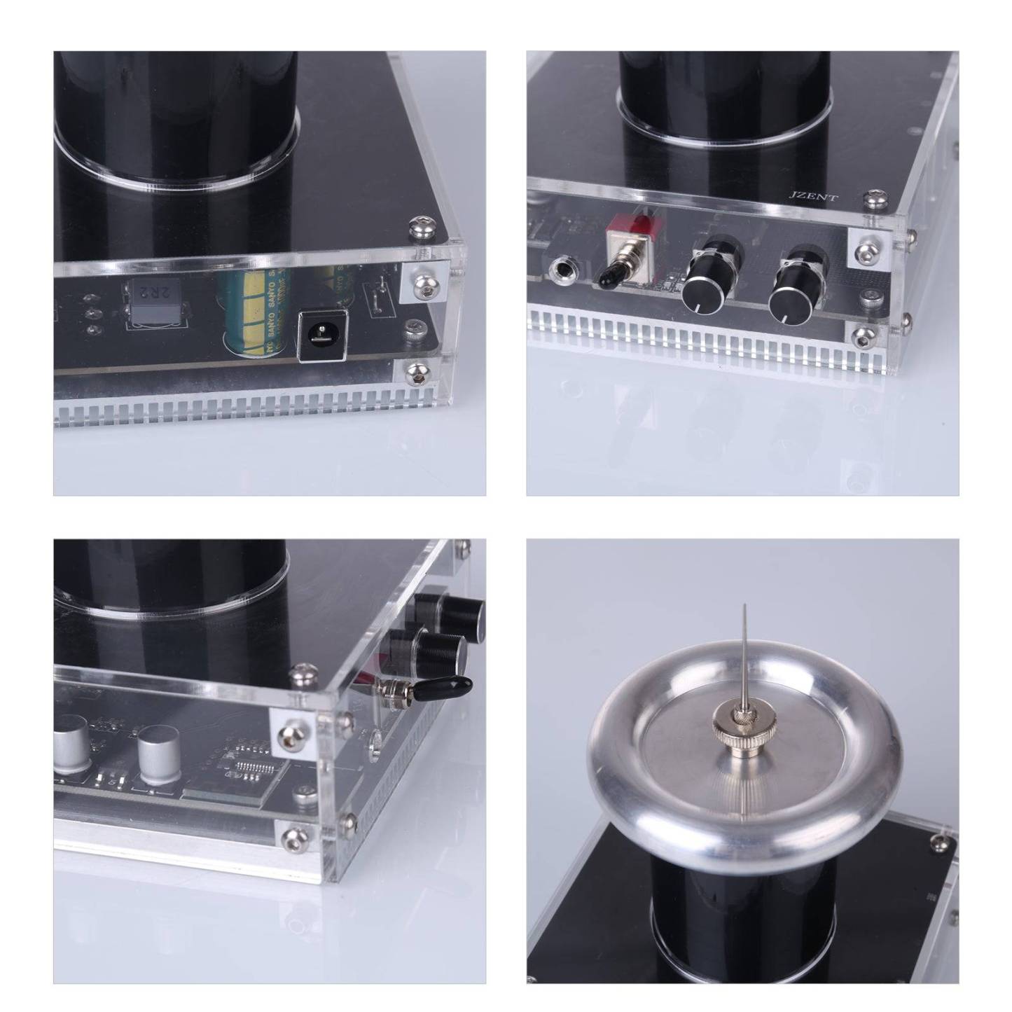 25cm Arc PCB Musical Tesla Coil Bluetooth Plasma Speaker 2-in-1 Touchable Lightning Generator